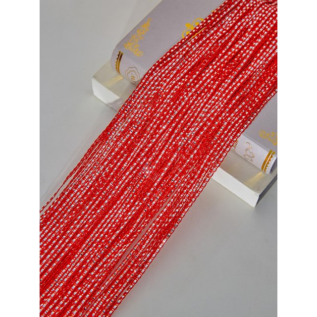 Namzi Paquete de 2 cortinas de 39 x 79 pulgadas para puertas, separadores de ambientes, decoración hippie para habitaciones, color rojo