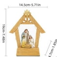 thumbnail image 4 of Pyaiiner Birth Scene Manger Ornaments Christmas Ornaments Nativity Commemorating The Coming Of Christmas Jesus Ornaments Christmas Decorations Commemorations, 4 of 5