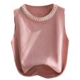 thumbnail image 1 of DXOUPM Camisole pour Femmes Tricotée Sans Manches Polyvalente Confortable Veste Chandail, 1 of 3