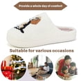 thumbnail image 6 of BERANMEY Cute Animal Puppy Butterfly Dogs Slippers for Women Perfect Soft Plush Comfy Warm Slip-On Slippers fo Women Indoor Fluffy House Slippers for Women and Men Non-slip Fuzzy Flat Slides, 6 of 8