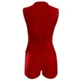 thumbnail image 7 of Short Sets for Women Sleeveless V Neck Button Vest and Shorts 2 Piece Matching Set Business Casual Blazers Work Sets, 7 of 7