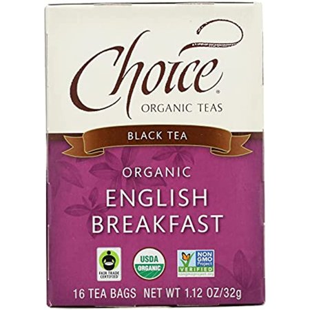 Choice Organic Teas English Breakfast Tea - 16 Tea Bags - Case Of 6