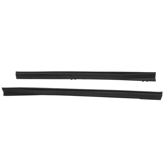 Ikon Motorsports 2PCS Side Skirts Extension Rocker Panels Splitter Kit Added on Compatible With 2023-2025 Honda Accord 11th Gen PP Polypropylene IKON Style Unapinted Black