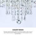 thumbnail image 5 of 11" 5 Light Tiered Crystal Flush Mount Ceiling Light with Oil Rubbed Bronze Finish, 5 of 12