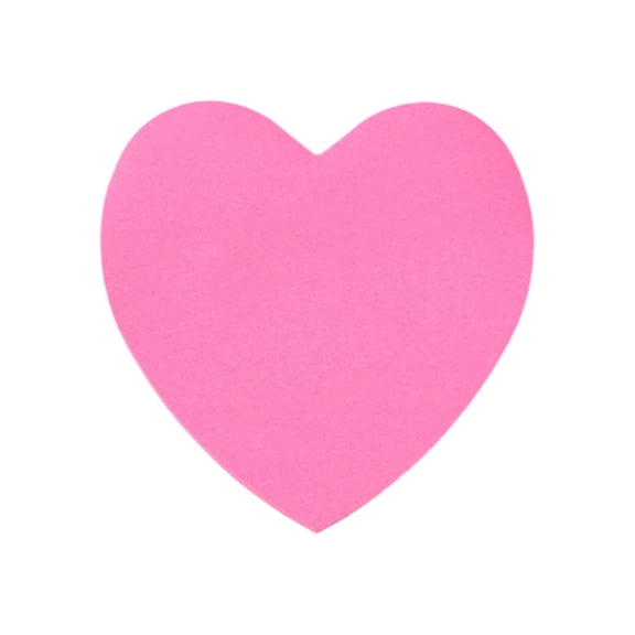 Heart Shaped Sticky Notes Set for Messages and Reminders with Eight Colors