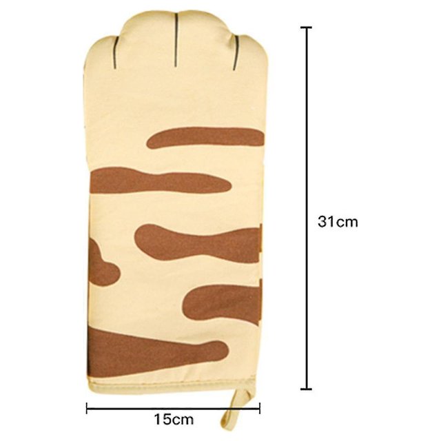 Manoplas para horno con diseño de pata de gato, guante resistente al calor con diseño de pata de gato