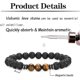 thumbnail image 3 of Father's Day Frosted Blue Tiger's Eye Volcanic Stone 3 Pieces 8mm Beaded Bracelet for Men Women Natural Stone Bracelet Mala Agate Yoga Elatics Tiger's, 3 of 5
