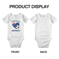 thumbnail image 3 of Future Soccer Player Australia Soccer Fan Baby Rompers Baby Clothes (White, 12-18 Months), 3 of 5