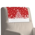 thumbnail image 7 of TSOVTHRID Christmas Tree Snowflake Print Non Slip Headrest Cover for Furniture Slipcovers,PU Leather Recliner Headrest Protector 17x27in Head Protector Cover for Sofa Home Christmas Decor, 1 Piece, 7 of 7
