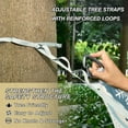 thumbnail image 4 of Wobogo Cute Penguins Blue Pattern Camping Hammocks 330 lb Capacity with Tree Straps and Hanging Pockets for Outside Hiking Beach Backpack Travel, 4 of 8