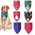 thumbnail image 1 of 6 elementos navideños estampados cuello triangular para perros lavables bufanda para mascotas para perros pequeños y medianos decoran las necesidades diarias del Festival de perros pequeños y medianos, 1 of 5