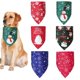 thumbnail image 1 of 6 elementos navideños estampados cuello triangular para perros lavables bufanda para mascotas para perros pequeños y medianos decoran las necesidades diarias del Festival de perros pequeños y medianos, 1 of 5