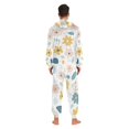 thumbnail image 4 of FORMRS Onesies Pajama for Adults Unisex Hoodie Winter Jumpsuit One Piece Sleepwear, Sizes S-2XL, Cute Floral, 4 of 7