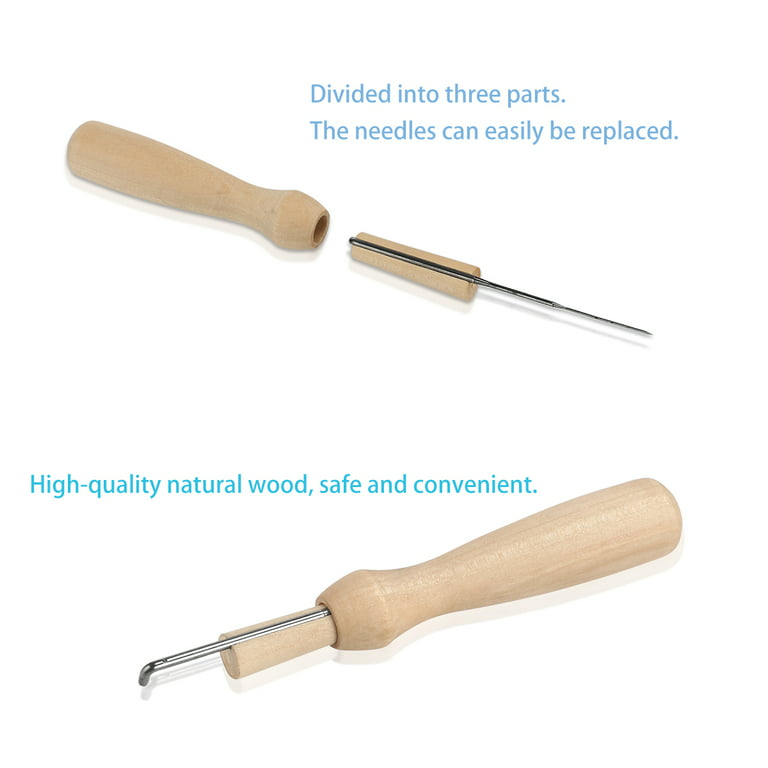NUOLUX Set of 7pcs Felting Needles Set with Handle Wool Felt Tool Felting  Starter Kit 