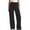 *Black, variant on ClodeEU Womens Ribbed Wide Leg Pants with Drawstring Waist,Casual Loose Trendy Pant Black,Womens Plus S