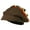 Brown, variant on Big Size Mesh Rasta Deep Visored Beanie - Brown XL-3XL