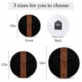 thumbnail image 6 of Wall Clock Brown Black Clocks PVC Silent Non-Ticking Battery Operated Decorative Boho Style Round Clock for Home Living Room Kitchen Bedroom Office School Wall Decor 10 Inch, 6 of 9