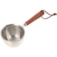 thumbnail image 1 of Miangastore Casserole en Métal Casserole Réutilisable Casserole Multi-Usage avec Manche en Bois Petite Casserole, 1 of 8