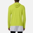thumbnail image 4 of KIHOUT Men's UPF 50+ Hooded Sun Protection Long Sleeve Shirt with Thumb Hole Cuffs Quick Dry Breathable Stretch Mesh Fabric for Running Gym Fishing Hiking Outdoor Casual Athletic Top, 4 of 9