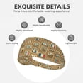 thumbnail image 3 of Stamp Pattern france Headbands for Women Men, Workout Elastic Sweat Band for Yoga Running Cycling Gym Exercise Non Slip Head Bands for Women's Hair, 3 of 5
