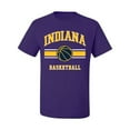 thumbnail image 2 of Wild Bobby City of Indiana IND Basketball Fantasy Fan Sports Men's T-Shirt, Purple, 3X-Large, 2 of 5