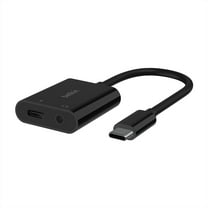 Belkin RockStar 3.5mm Audio with USB-C Charge Adaptor Included, USB-C Audio Adaptor Compatible with iPad Pro, Galaxy, Note, Google Pixel, LG G6, Sony Xperia, OnePlus and More - Black