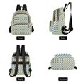 thumbnail image 2 of JIALIOU Mini Backpack Purse for Women Quilted Casual Daypack Small Travel Shoulder Bag, Blue Yellow Block, 2 of 7