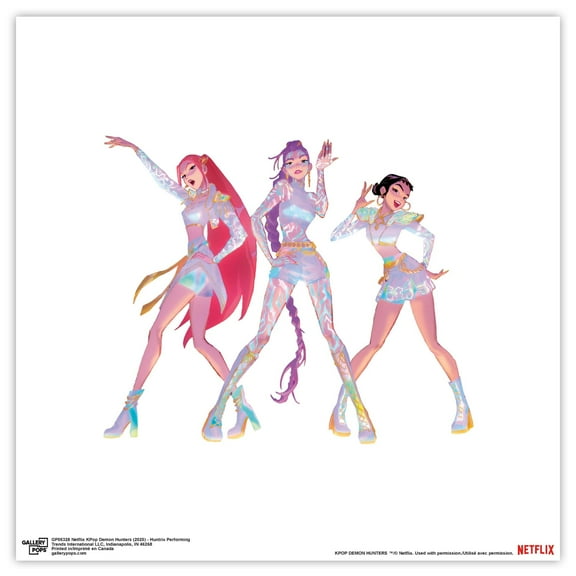 Gallery Pops Netflix KPop Demon Hunters (2025) - Huntrix Performing Wall Art