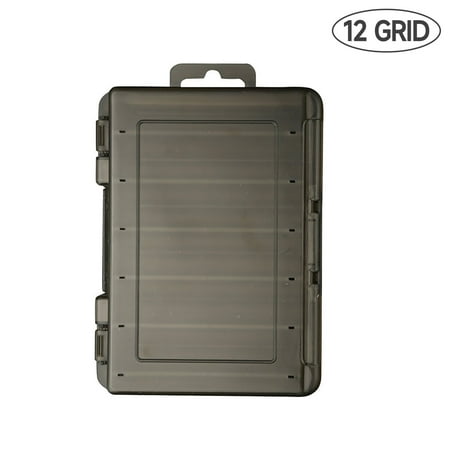 Fishing Tackle Box Waterproof Double Sided Tackle Trays Portable Transparent Fishing Tackle Storage Organizer Boxes Fishing Lure Box for Freshwater Saltwater