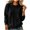 Black, variant on Tqcoqu Women's Solid Crew Neck Fleece Pullover Top Front Kangaroo Pocket Long Sleeve Loose Casual Warm Sherpa Sweatshirt Tops For Fall Winter,Black Women's S-XXL