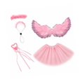 thumbnail image 4 of Traje de de porche, varita de de ángel, primavera, verano, elegante para 23", disfraz de de cemento, tutú para Rosa, 4 of 8