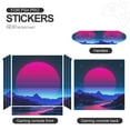 thumbnail image 5 of Decal Skin for PS4 Slim / PS4 Pro / PS4, Whole Body Vinyl Sticker Cover for Playstation 4 Console and Controller (Neon River Velly Cyber-3), 5 of 5