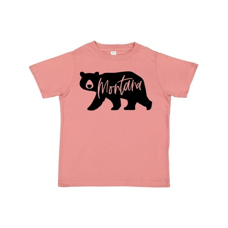 

Inktastic Montana Black Bear Silhouette Gift Toddler Boy or Toddler Girl T-Shirt