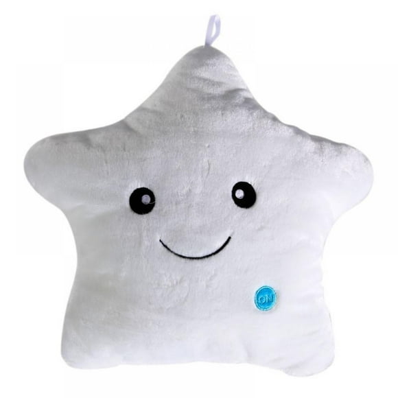 40*35cm Colorful Body Pillow Star Glow LED Luminous Light Pillow Cushion Soft Relax Gift Smile 5 Colors Body Pillows
