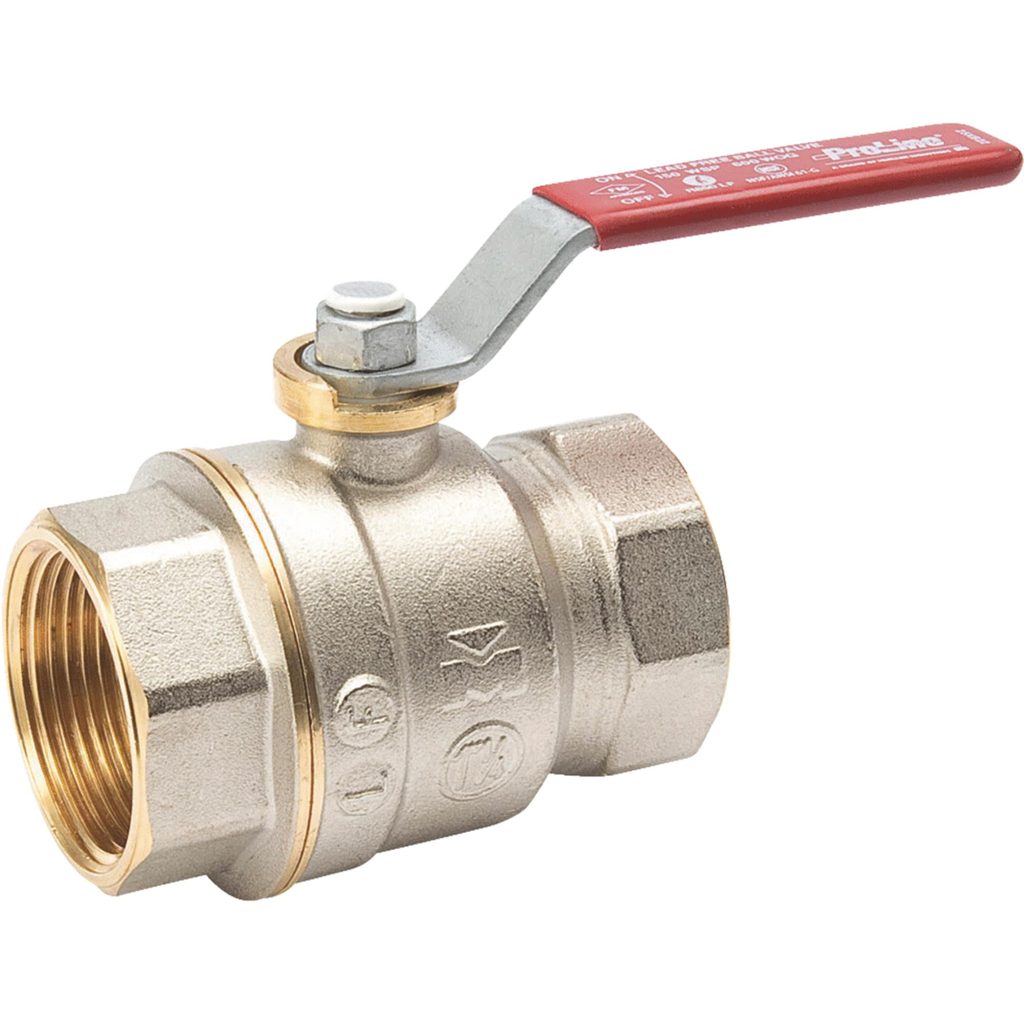 ProLine Brass ChromePlated Full Port Ball Valve F.I.P Walmart