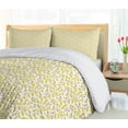 thumbnail image 5 of Ambesonne Nature Duvet Cover Sets, Acorns and Oak Leaves Art, 2-Queen, White Mustard and Dark Salmon, 5 of 7