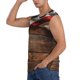 thumbnail image 3 of Fotbe Rustic American Flag Wood Men's Camiseta sin Mangas Estampada para Hombres, Playera Casual para Gimnasio, Entrenamiento, Playa-XX-Large, 3 of 7