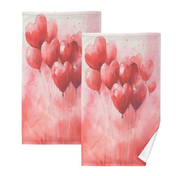 BZSMCE Face Towel Hand Towel Bath Towel Cotton Bath Towel Sets Hand Bath Towels Fashion Heartfelt Wishes Pattern