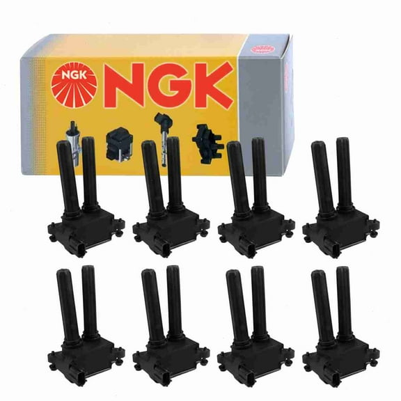 8 pc NGK 48716 Ignition Coils for 2505-302202 36-8121 56029129AA 56029129AB 56029129AF 68060346AA 68238603AA E1004 GN10352 IC584 UF-504 UF504 Spark Plug Wire Boot Fits select: 2013-2023 RAM 1500