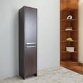 thumbnail image 4 of Eviva Lugano 16" Grey-OakModern Bathroom Linen Side Cabinet Storage, 4 of 4
