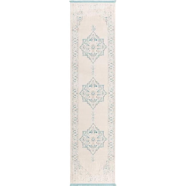 Unique Loom 3131256 2 ft. 7 in. x 10 ft. Attiki New Classical Runner Rug, Ivory