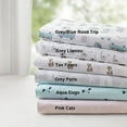 thumbnail image 6 of Comfort Classics Novelty 4-Piece Aqua Dogs Print Sheet Set, Queen, 6 of 8