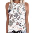 thumbnail image 1 of Camiseta holgada sin mangas con cuello redondo y estampado de moda para mujer Pompotops lopia993693, 1 of 5