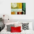 thumbnail image 5 of JEUXUS Modern Contemporary Wall Art Framed Colorful Pattern Pictures Canvas Wall Art Decor Wall Art Canvas Paintings Kitchen Bathroom Office Black Framed Prints Modern Artwork for Living Room, 5 of 5