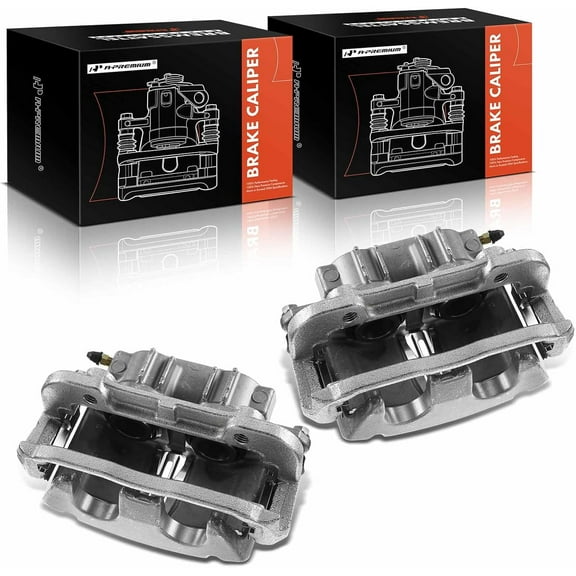A-Premium Disc Brake Caliper Assembly Compatible with Chevrolet Corvette 1997-2004 Front Left and Right Side 2-PC Set