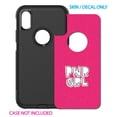 thumbnail image 2 of DistinctInk Custom SKIN / DECAL compatible with OtterBox Commuter for iPhone XS MAX (6.5" Screen) - Girl Power - PWR GRL - Pink Background, 2 of 5