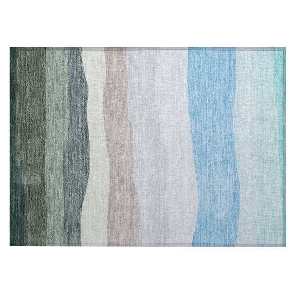 Dalyn Rugs Machine Washable Indoor/Outdoor Chantille ACN2023 Green 1'8" x 2'6" Rug