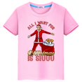 thumbnail image 3 of Camisetas de manga corta para niños con estampado navideño de Ronaldo, tops informales, ropa personalizada para niños, 3 of 3