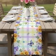 thumbnail image 4 of Spring Wildflowers Table Runner 70 Inches, Watercolor Floral Leaf Colorful Plaid Bed Runner Dresser Scarves Tabletop for Indoor Outdoor Parties/Ceremony/Banquet, 13" x 70", 4 of 8