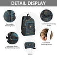 thumbnail image 4 of JIALIOU 14" Laptop Backpack Waterproof Airline Approved Stylish Casual Daypack for Travel Business College Work, Abstract Cerulean Geometric, 4 of 8